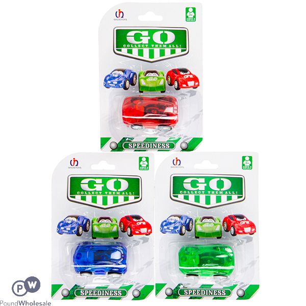 PULL-BACK RACING CAR TOY ASSORTED COLOURS