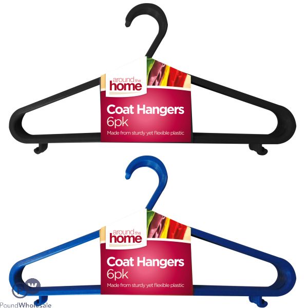 AROUND THE HOME COAT HANGERS 6PK