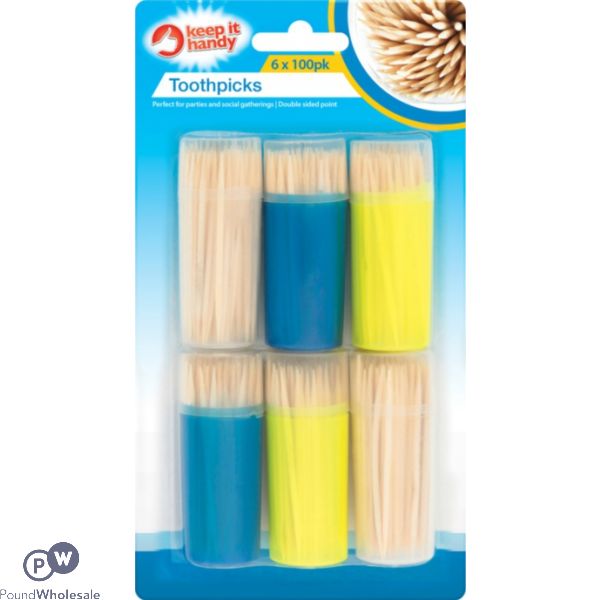 Keep It Handy Toothpicks 6 X 100pk