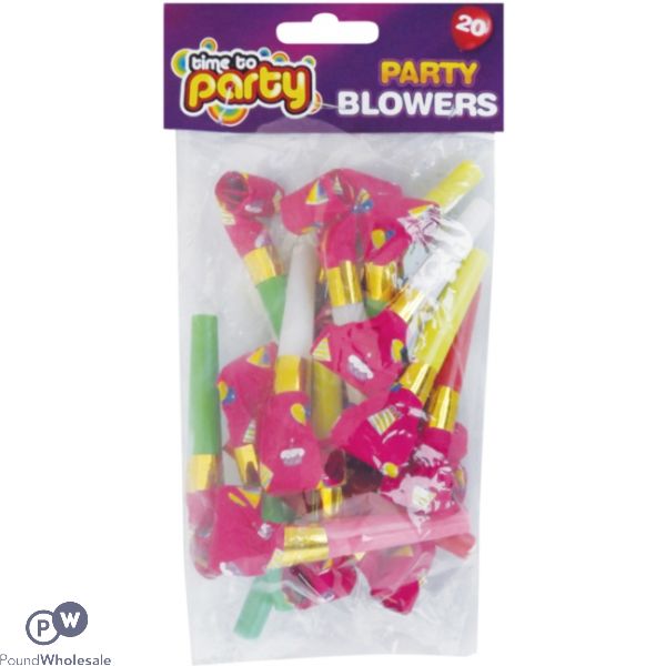 Time To Party Party Blowers 20pk