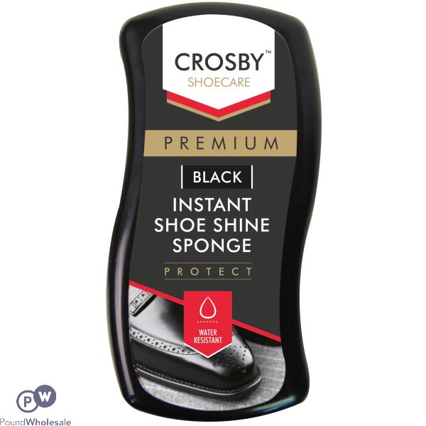 Crosby Black Instant Shoe Shine Sponge