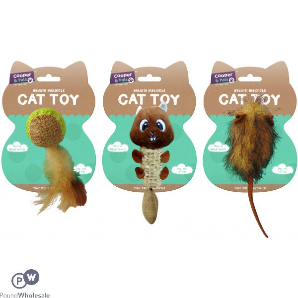 COOPER & PALS ASSORTED CAT TOY