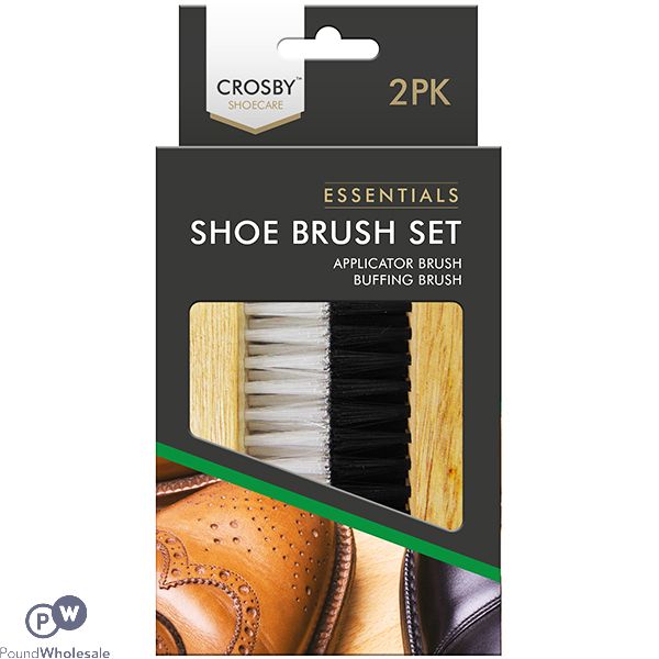 Crosby Shoe Brush Set 2pk