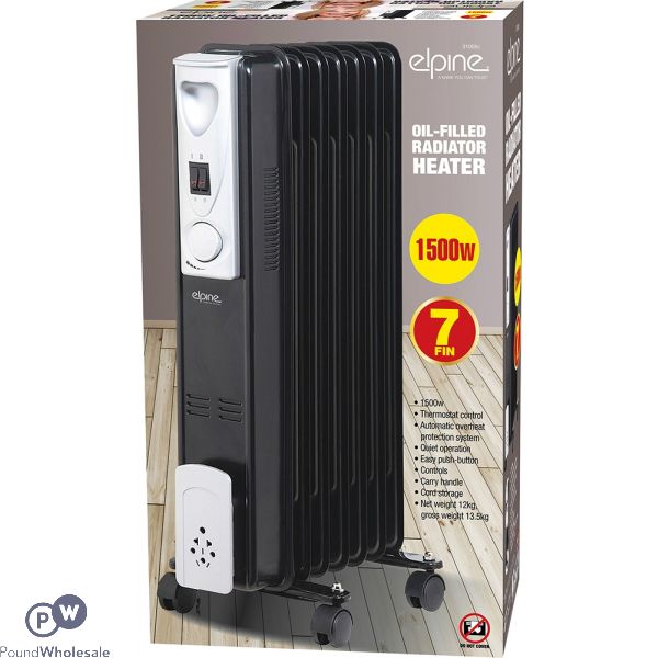 Elpine Oil-filled Radiator Heater 1500w