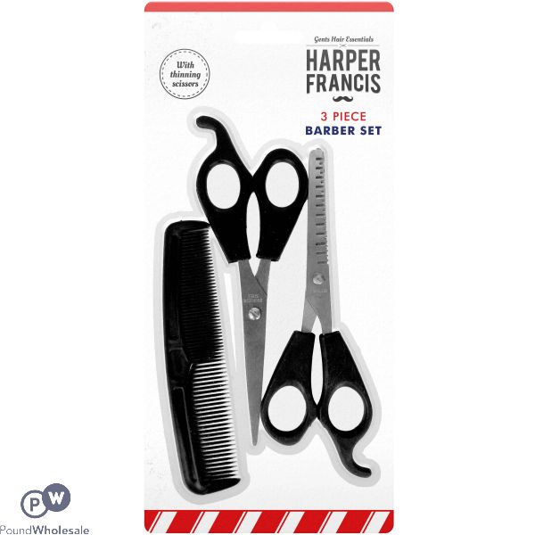 THREE PIECE BARBER SET