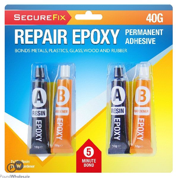 Secure Fix Repair Epoxy Permanent Adhesive 40g