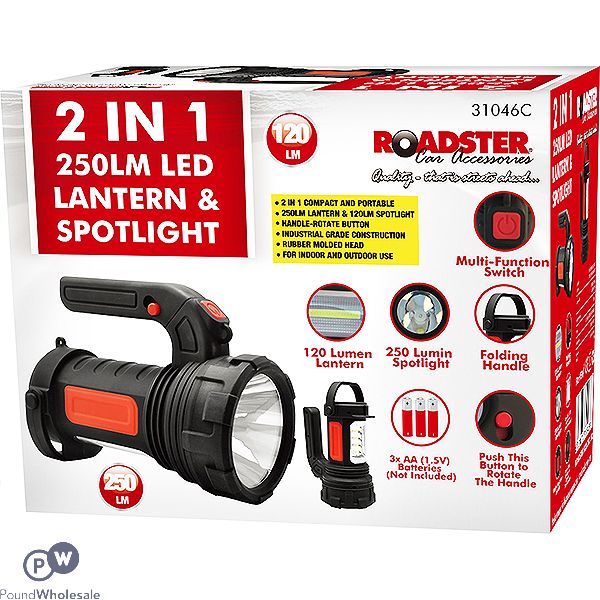 Roadster 2-in-1 250lm Led Lantern & Spotlight