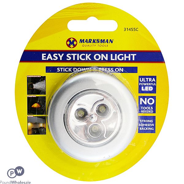 Marksman Easy Stick On Push-light