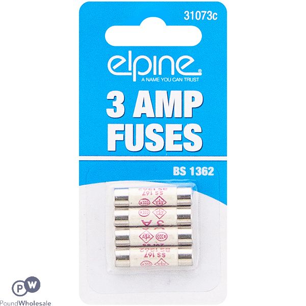 Elpine 3amp Fuses 4 Pack Cdu