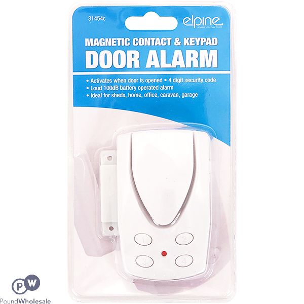 Elpine 100db Magnetic Contact & Keypad Door Alarm