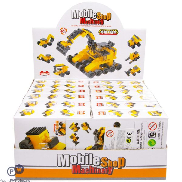 Build Your Own Construction Vehicle Building Blocks Play Set Cdu Assorted