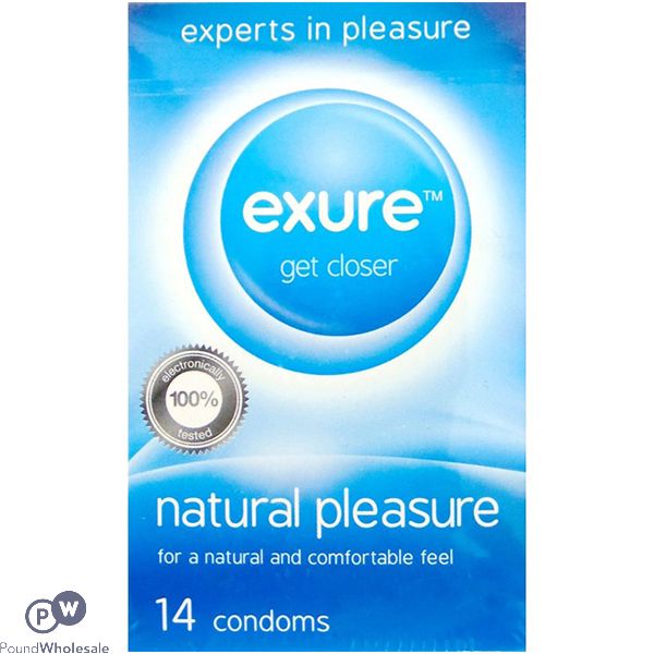Exure Natural Pleasure Condoms 14 Pack
