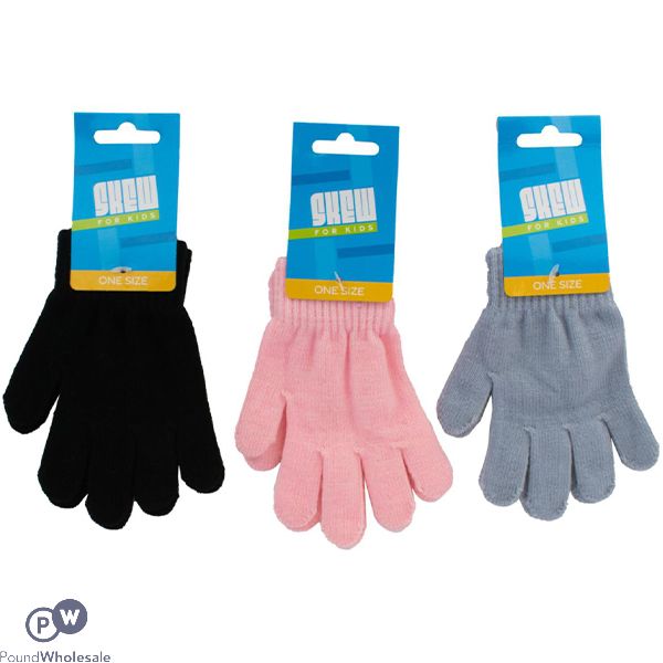 Kids Winter Gloves Assorted Colours