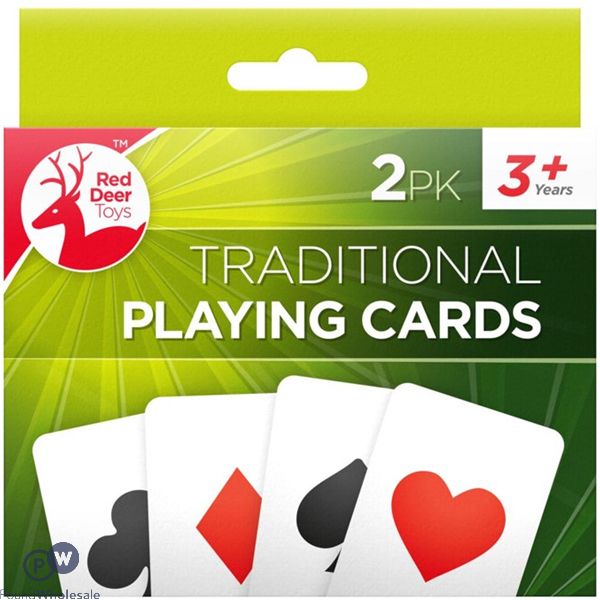Red Deer Toys Traditional Playing Cards 2 Pack