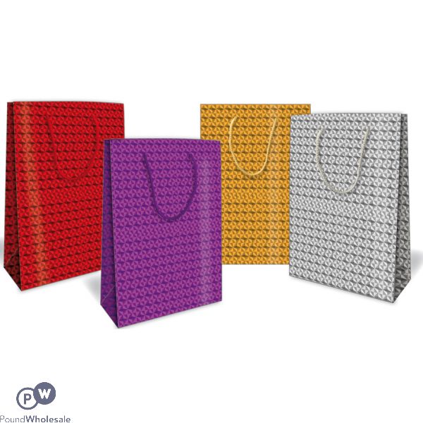 Wholesale Holographic Gift Bag Extra Large | Pound Wholesale
