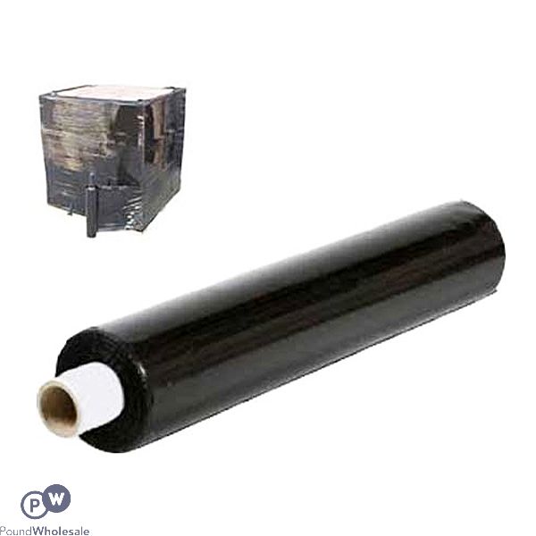 Heavy Duty 20 Microns Black Pallet Shrink Pallet Wrap 400mm X 200M