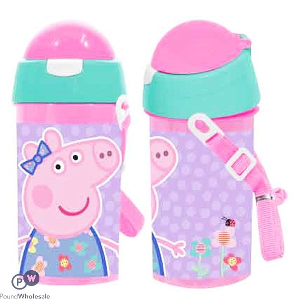 Peppa Pig Flip-top Straw Water Bottle