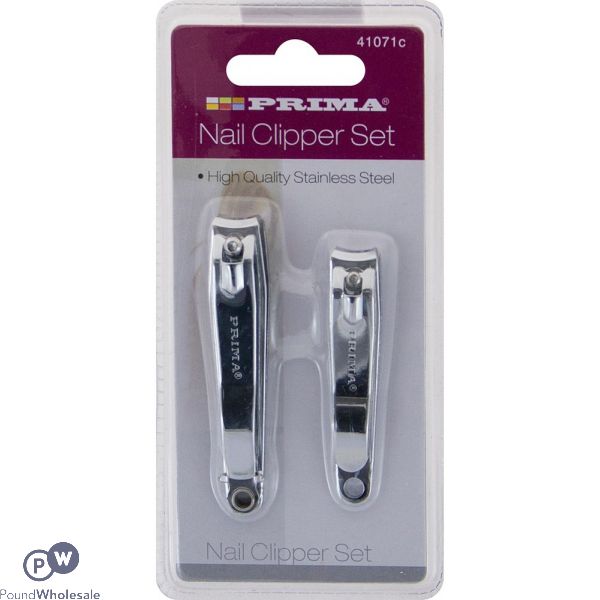 Prima Stainless Steel Nail Clipper Set 2 Pc