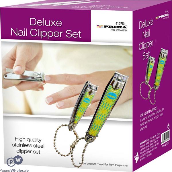 PRIMA DELUXE NAIL CLIPPER SET 2 PC