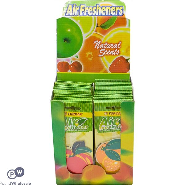 CAR AIR FRESHENERS FRUIT ASSORTED CDU