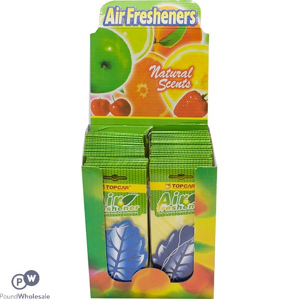 CAR AIR FRESHENERS LEAF ASSORTED CDU