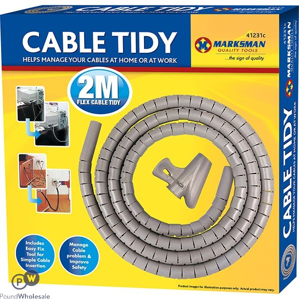 MARKSMAN FLEXI CABLE TIDY 2M