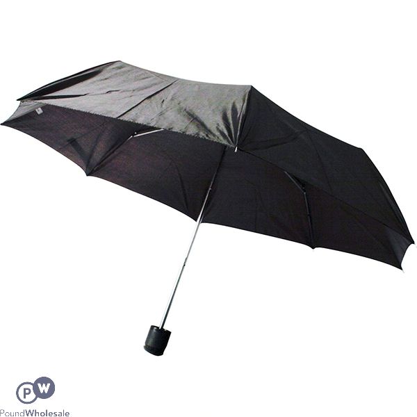 3-fold Super Mini Umbrella Black Cdu