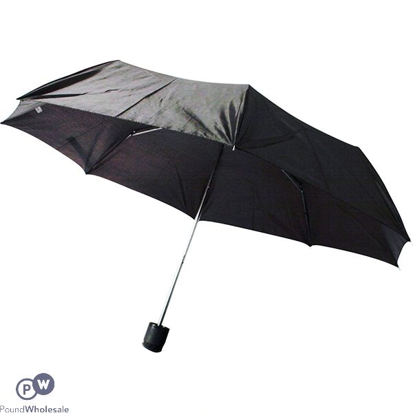 3-FOLD SUPER MINI UMBRELLA BLACK CDU