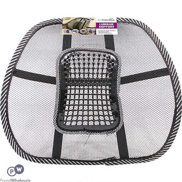 PRIMA MESH LUMBAR SUPPORT CUSHION BLACK