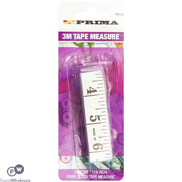 PRIMA FIBRE GLASS SEWING TAPE MEASURE 3M