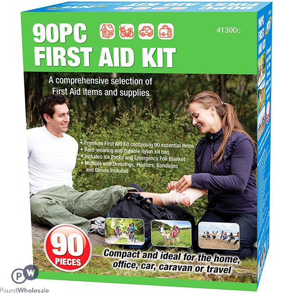 EMERGENCY MEDICAL FIRST AID KIT 90PC