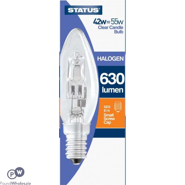 Status 42w=55w Halogen Candle Bulb Ses