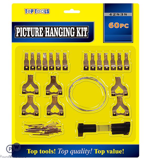 Top Tools Picture Hanging Kit 60pc