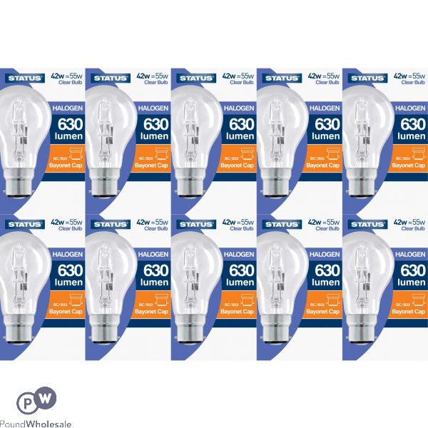 Status 42w=60w Halogen Gls Bulb Bc