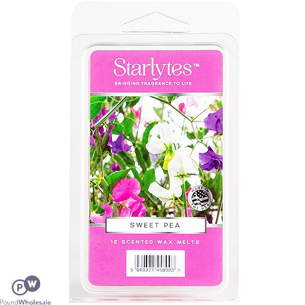 Starlytes Sweet Pea 12 Scented Wax Melts