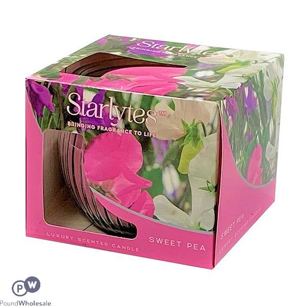 Starlytes Sweet Pea Luxury Scented Candle 