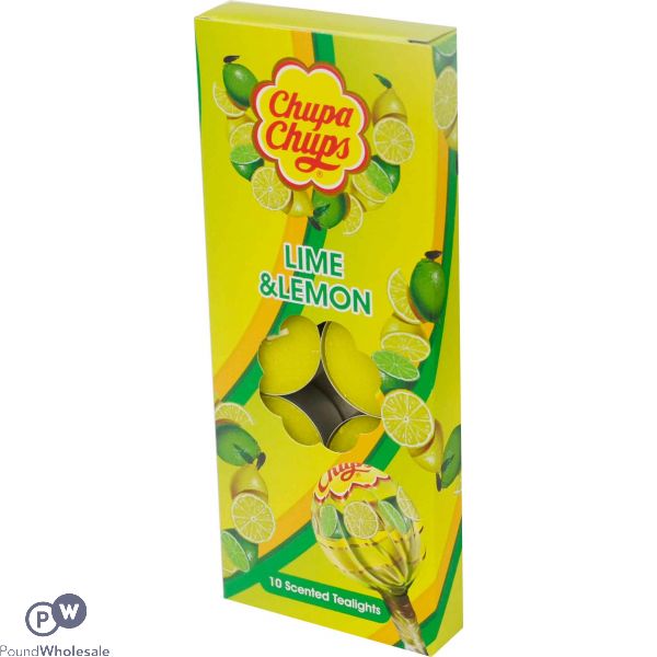 Chupa Chups Tealights Lime And Lemon 10 Pack