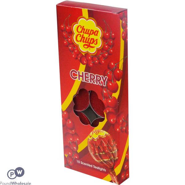 Chupa Chups Tealights Cherry 10 Pack