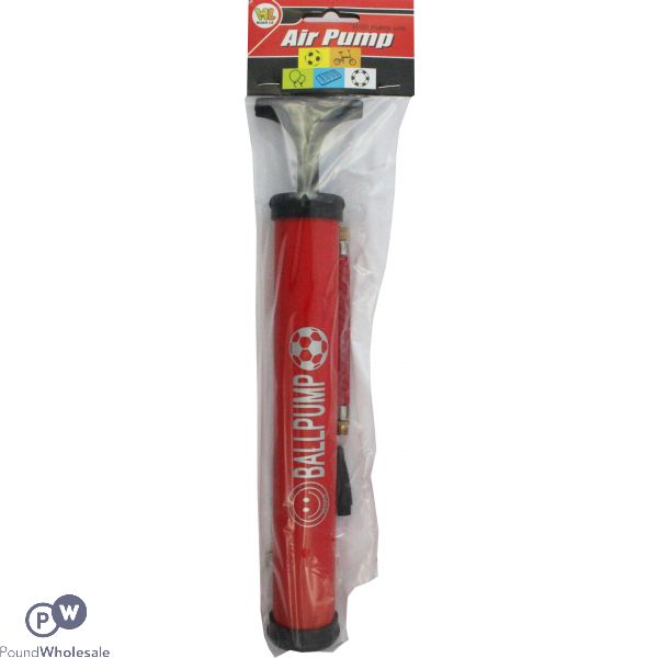 T Handle Bike And Ball Pump 12" Assorted Colours (36.5cm X 9cm)