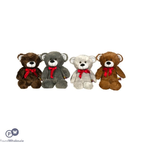 Cute Bears With Ribbon 4 Assorted