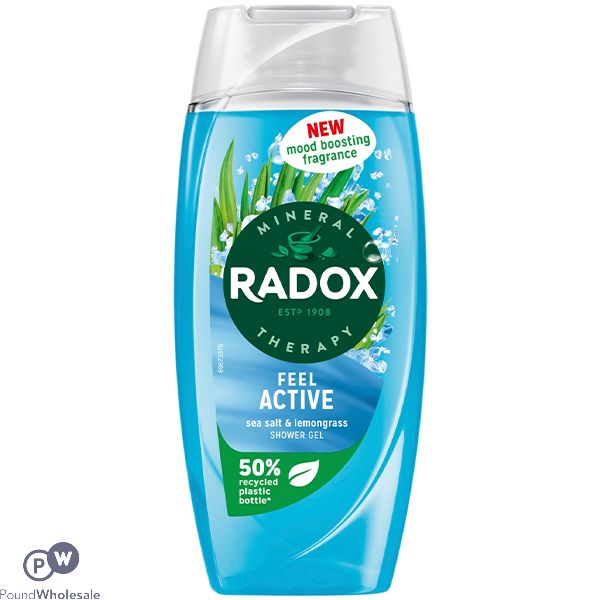 Radox Mineral Therapy Feel Active Sea Salt & Lemongrass Shower Gel 225ml
