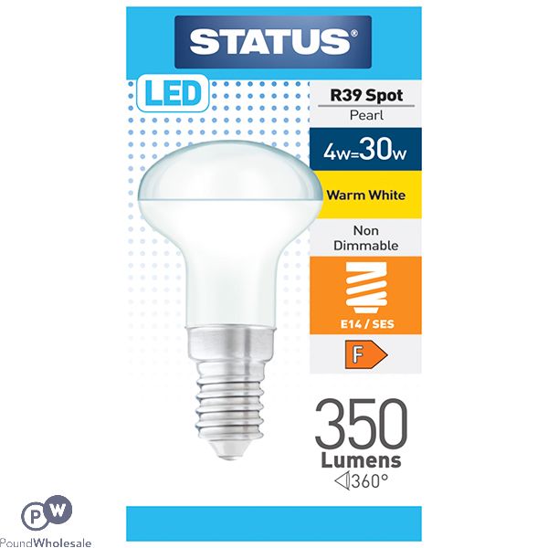 Status E14 Ses 4w=30w R39 Spot Warm White Led Light Bulb