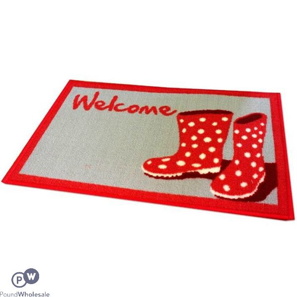 'welcome' Wellies Door Mat