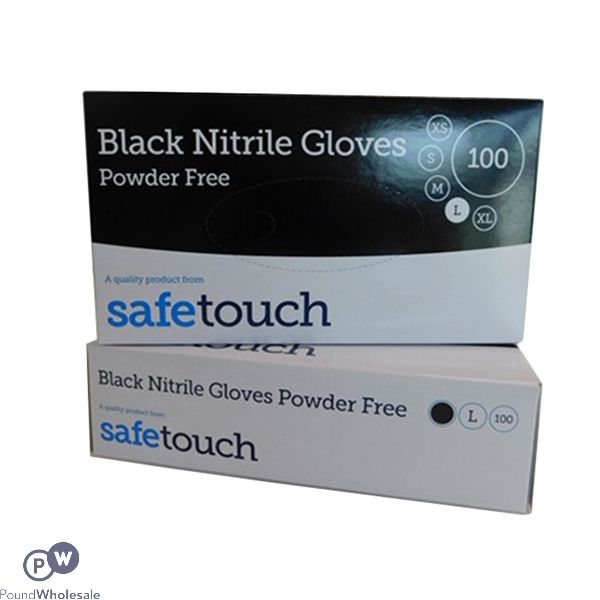 Black Nitrile Disposable Gloves Small 100pc