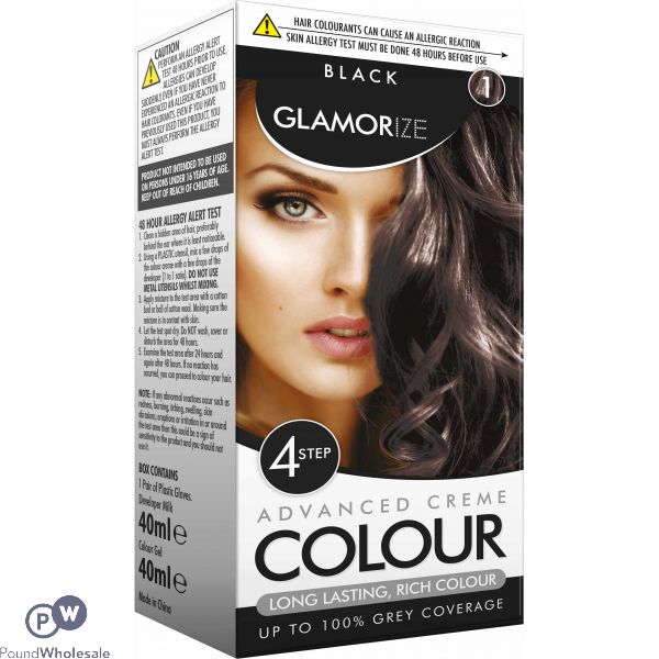 Black Hair Permanent Hair Colour No.1