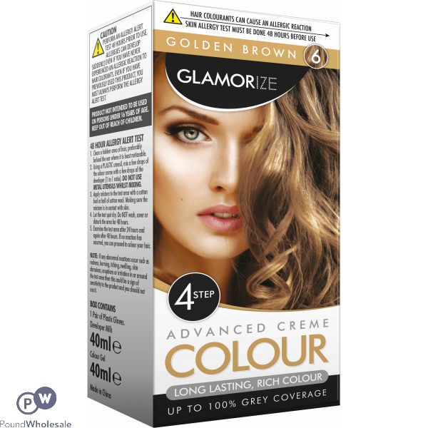 Golden Brown Permanent Hair Colour No.6