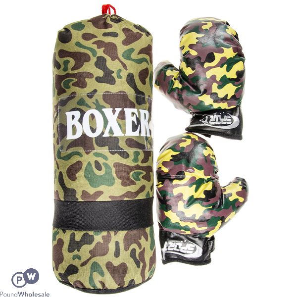 Boxing Military Punch Bag Play Set 3pc