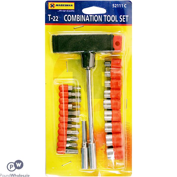 MARKSMAN T-22 COMBINATION TOOL SET 22PC