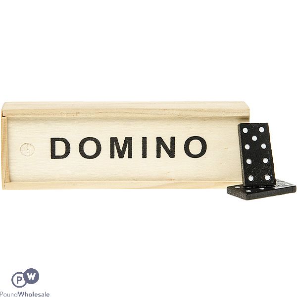 Wood Dominoes Game Play Set