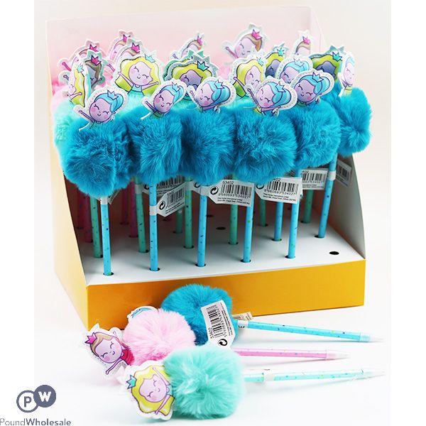 Mythical Fluffy Topper Pen Assorted Cdu